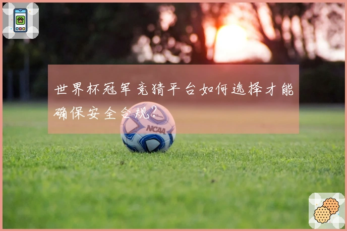 世界杯冠军竞猜平台如何选择才能确保安全合规？