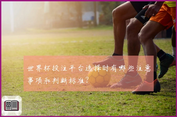 世界杯投注平台选择时有哪些注意事项和判断标准？